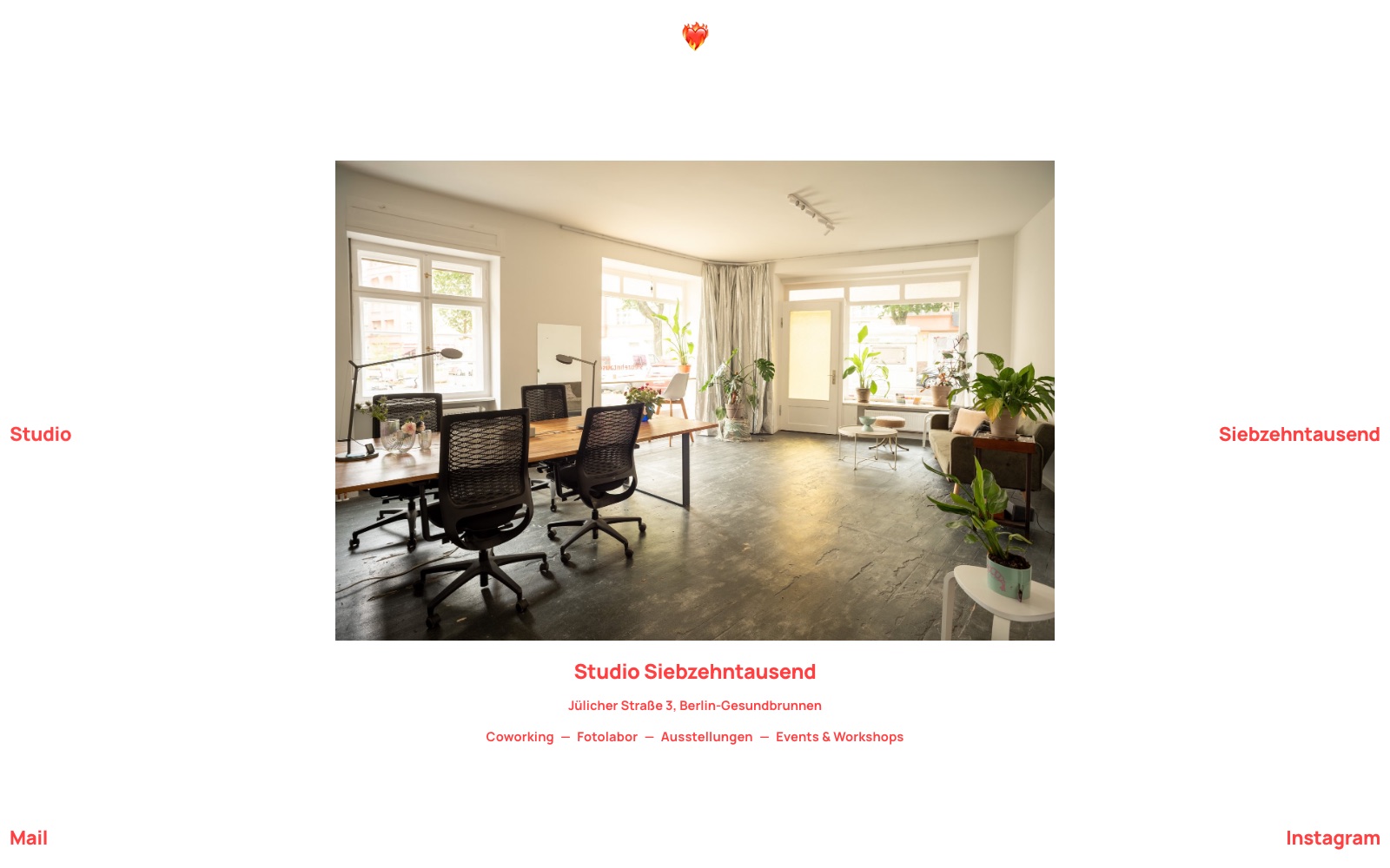 Studio Siebzehntausend — 2024 — Desktop-Ansicht